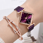 Women Square Watch Luxury Ladies Quartz Magnet Buckle Gradient Color Watches Relogio Feminino For Gift Clock